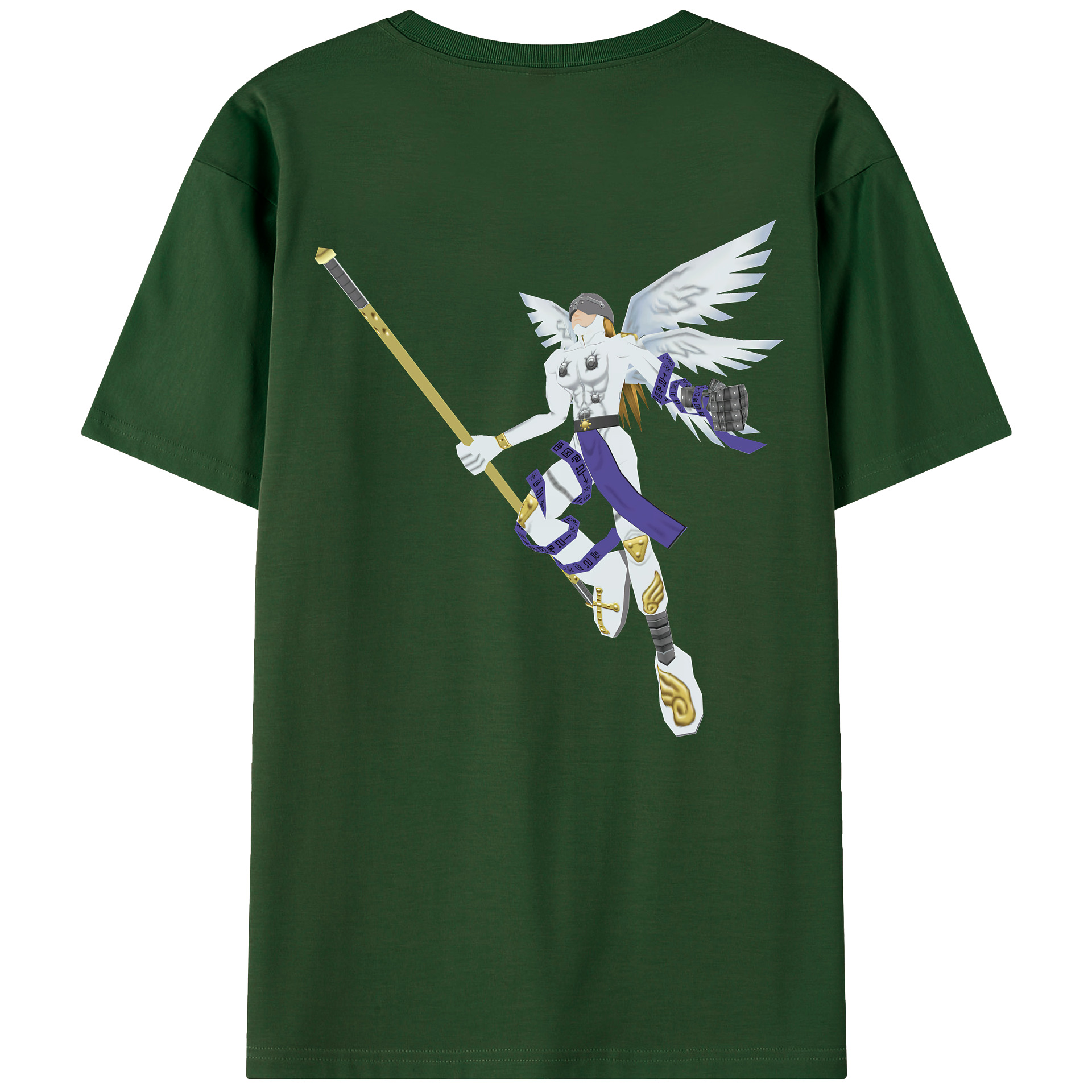 （画像用） Digimon デジタルモンスター/デジモン 綿100％半袖Tシャツ（背面プリント）